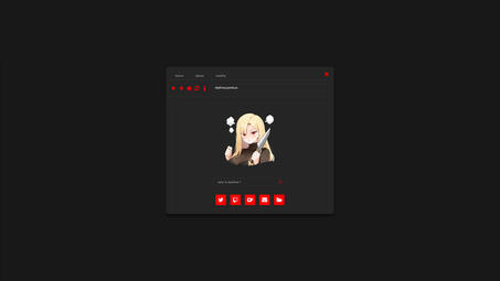 Carrd template "Browser - Dark version"
