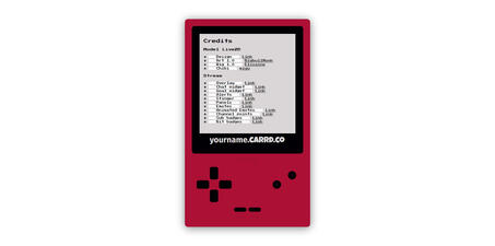 Credits page