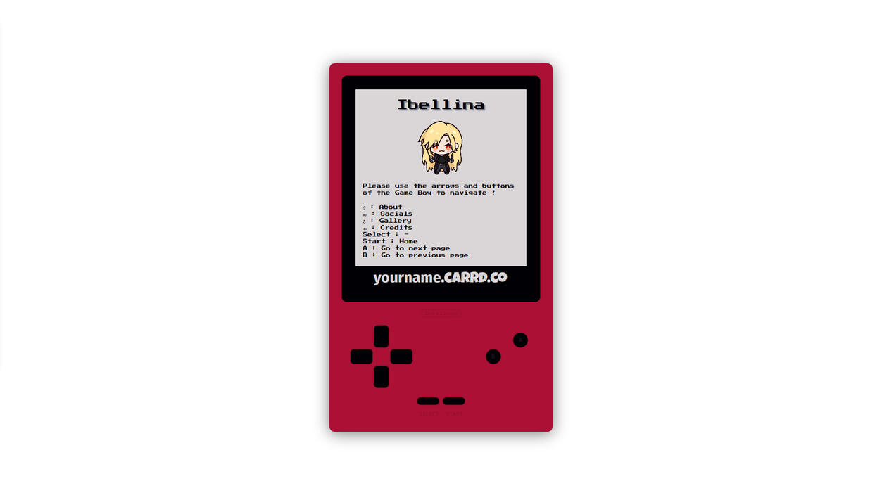 Game Boy Color Red